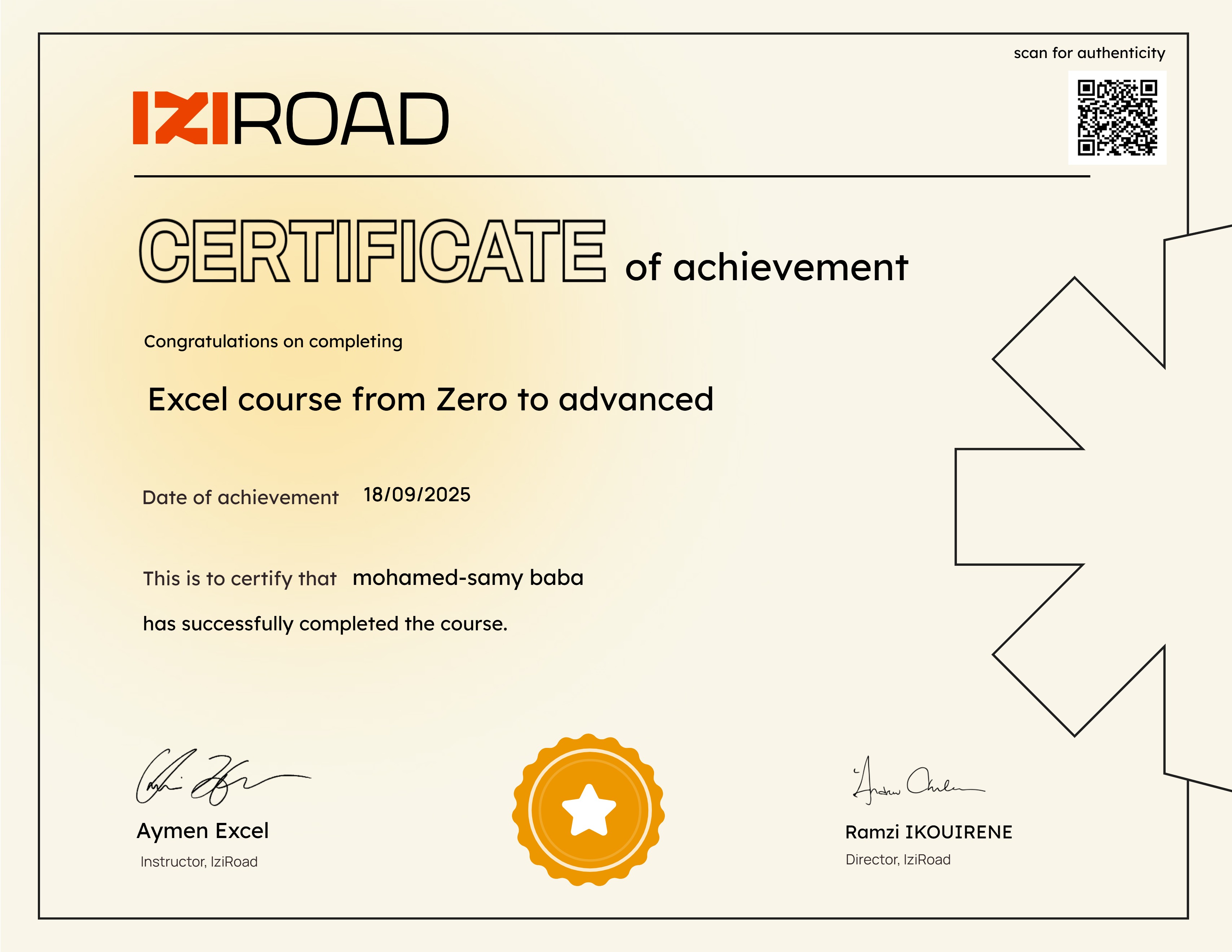 Excel course from Zero to advanced